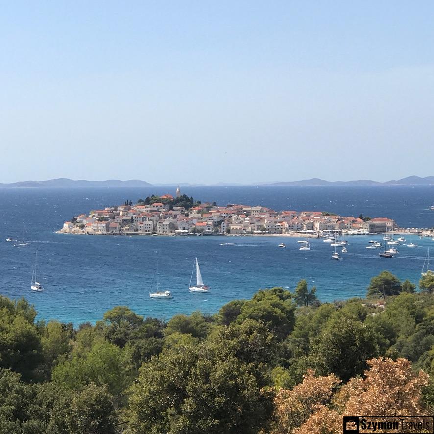 Widok na Primošten, Chorwacja