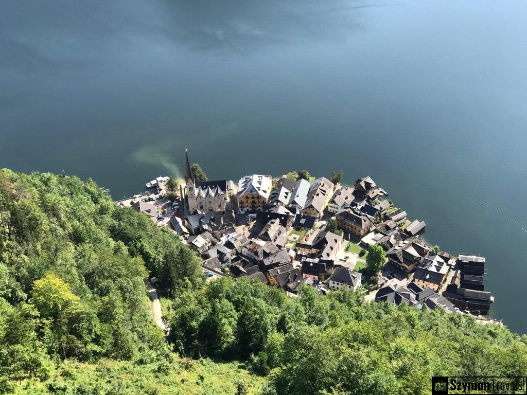 Widok z góry na na Hallstatt, Austria Widok z góry na na Hallstatt, Austria