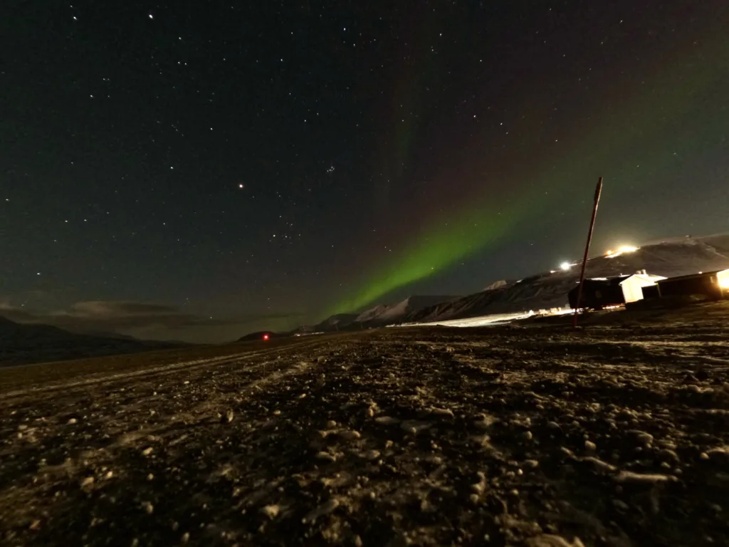 Northern lights at Longyearbyen