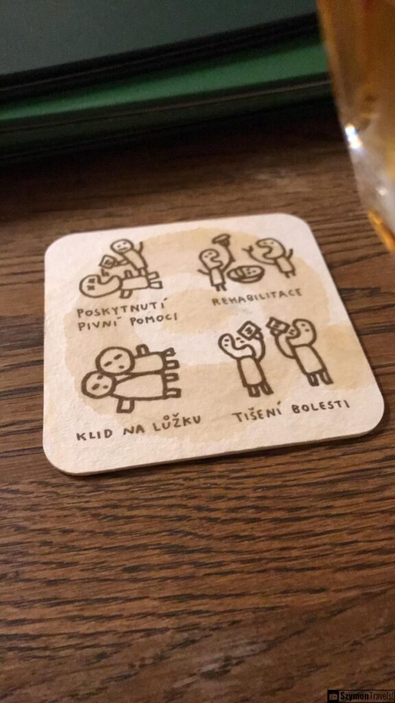 Podkładka pod piwo Lokál U Caipla, Brno, Czechy Podkładka pod piwo Lokál U Caipla, Brno, Czechy