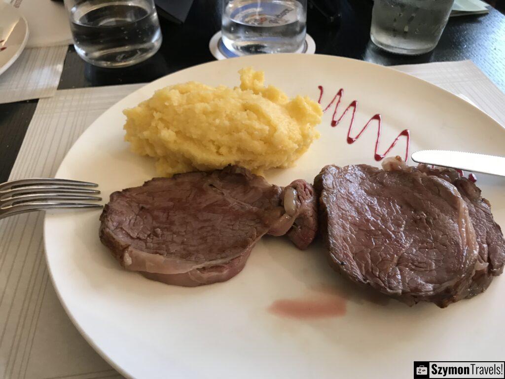 Geschmortes Rindfleisch mit Polenta at FranziskanerStuben