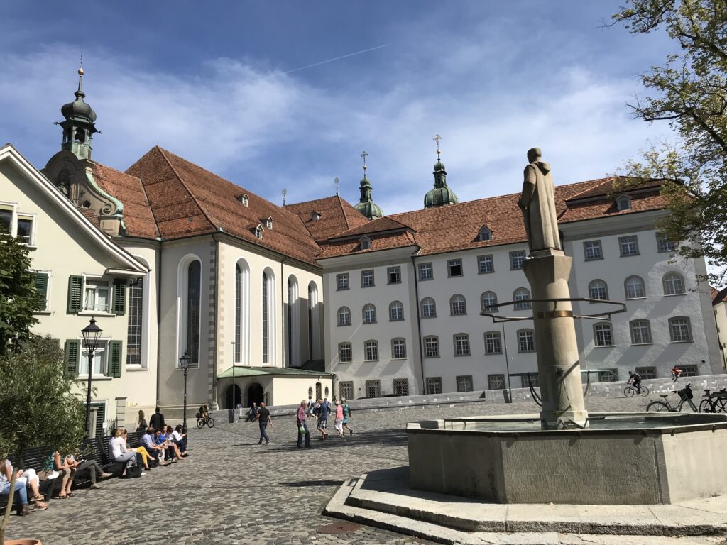 Gallusbrunnen (Fontanna św. Gallusa), St. Galen Gallusbrunnen (Fontanna św. Gallusa), St. Galen, Szwajcaria