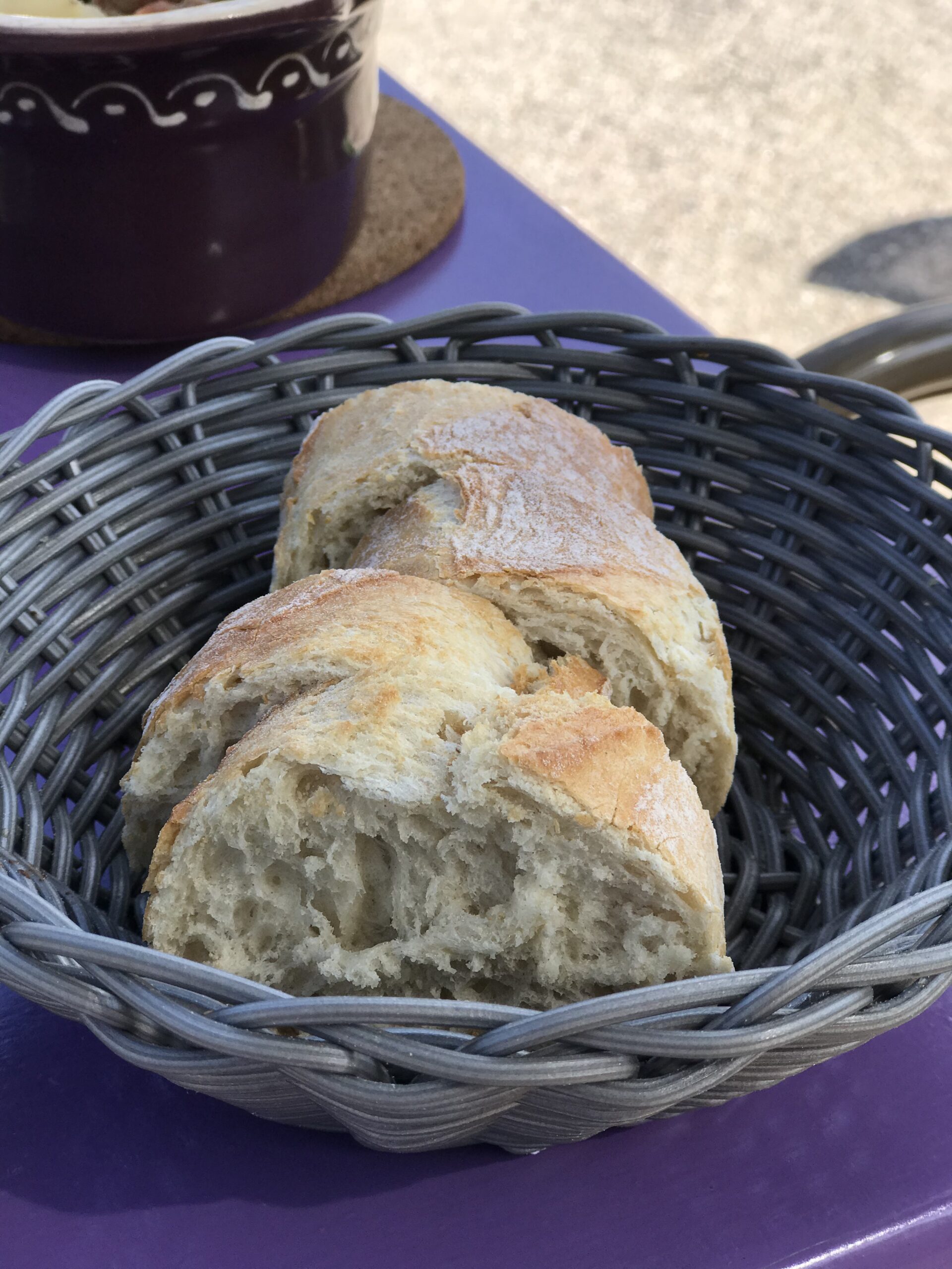 chleb w Auberge du Col du Bonhomme