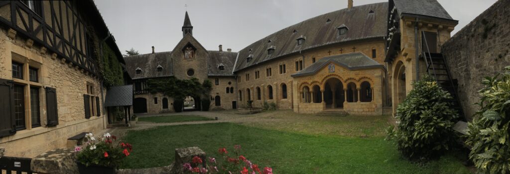 courtyard of the Abbey of Villers-devant-Orval