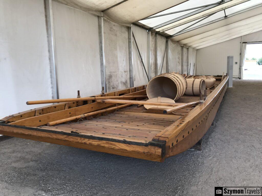 reconstruction of a roman river boat