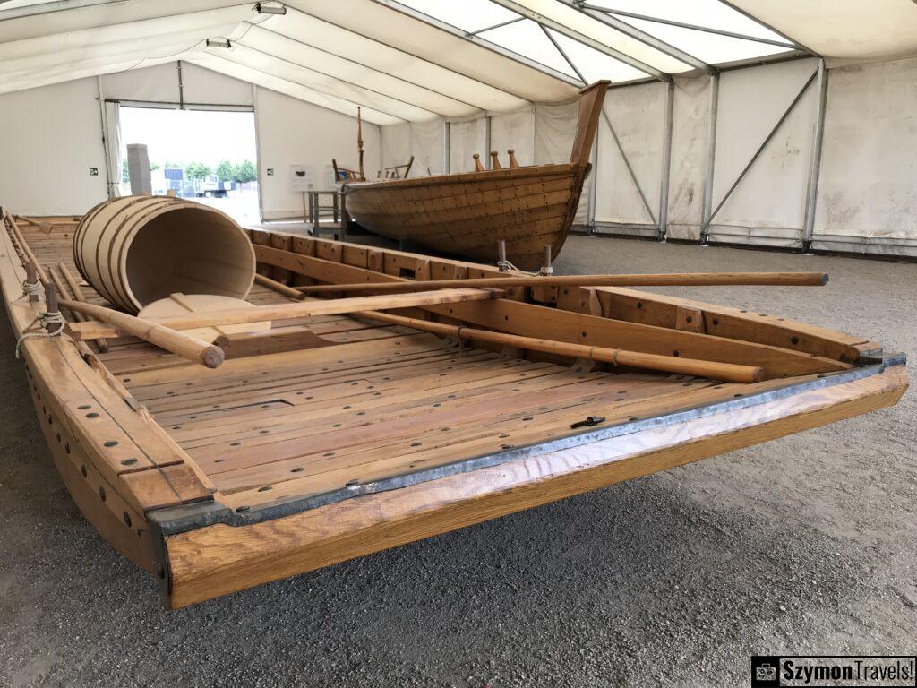 reconstruction of a roman river boat