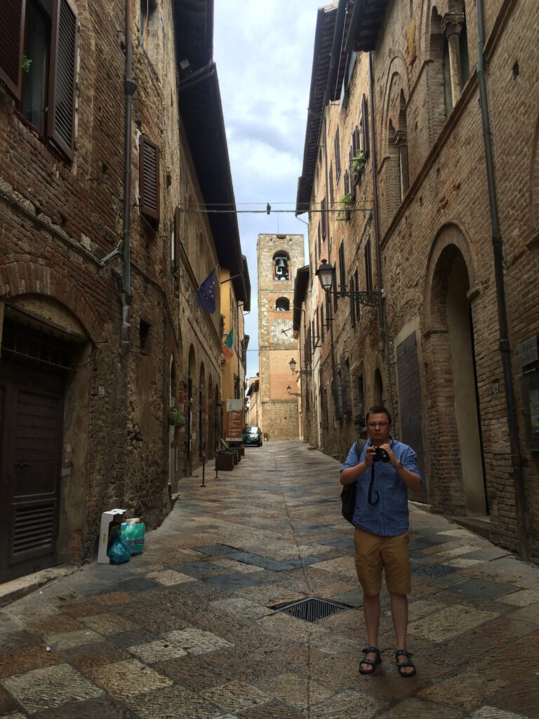 Szymon at Colle di Val d'Elsa