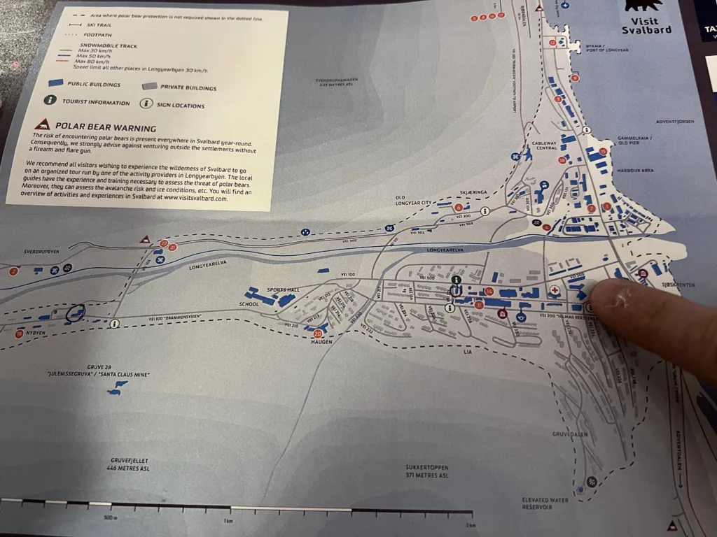 Map of Longyearbyen