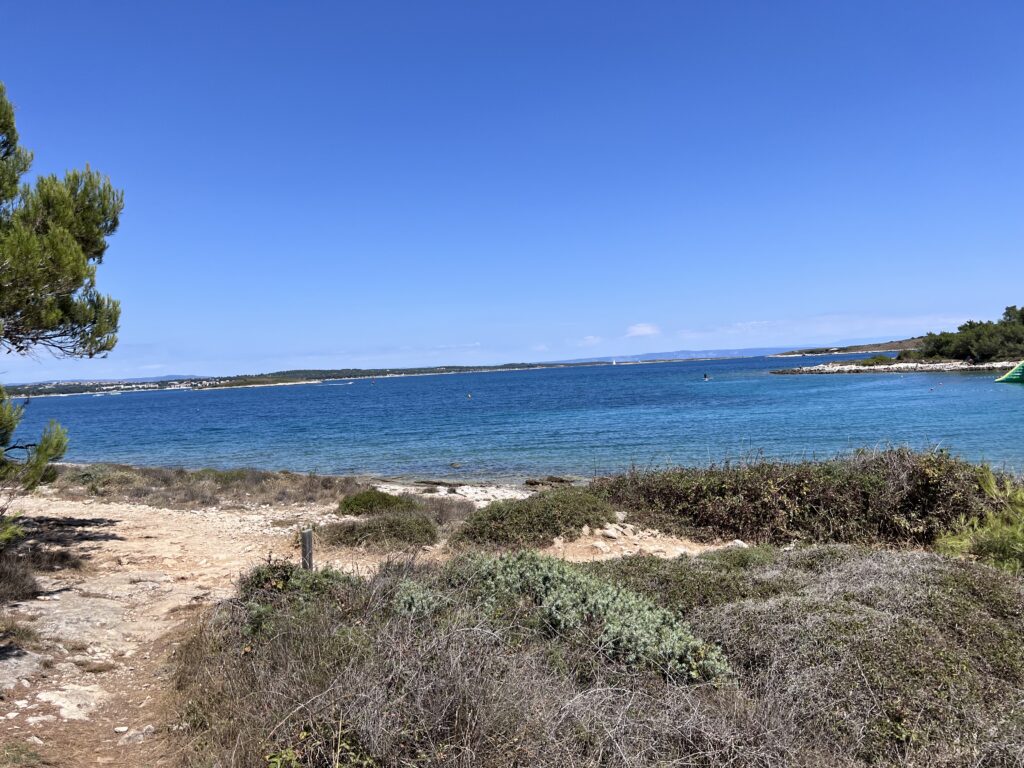 Widok na morze w Donji Kamenjak