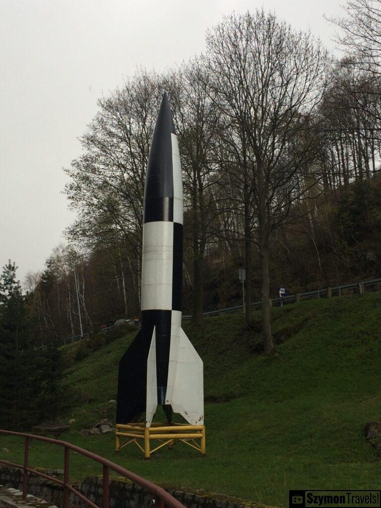 Replica of V2 rocket in Walim