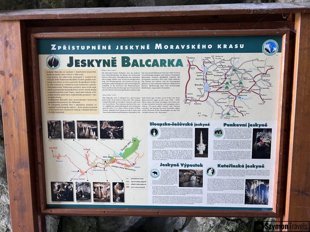 Jeskyně Balcarka Info-Panel