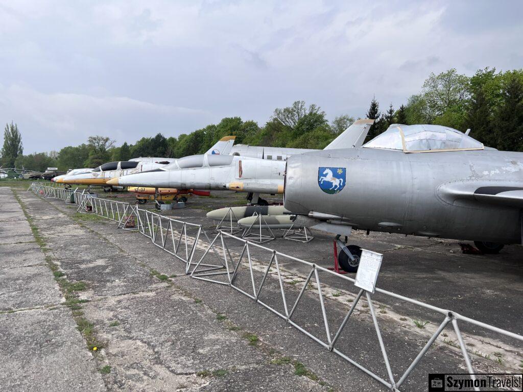 Widok Muzeum VYSKOV z Aro L-29 Delfin