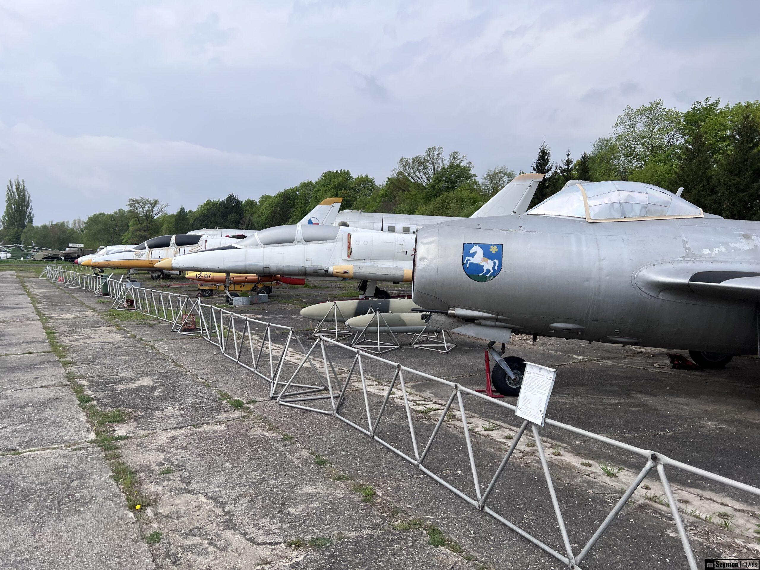 Muzeum VYSKOV view showing Aro L-29 Delfin