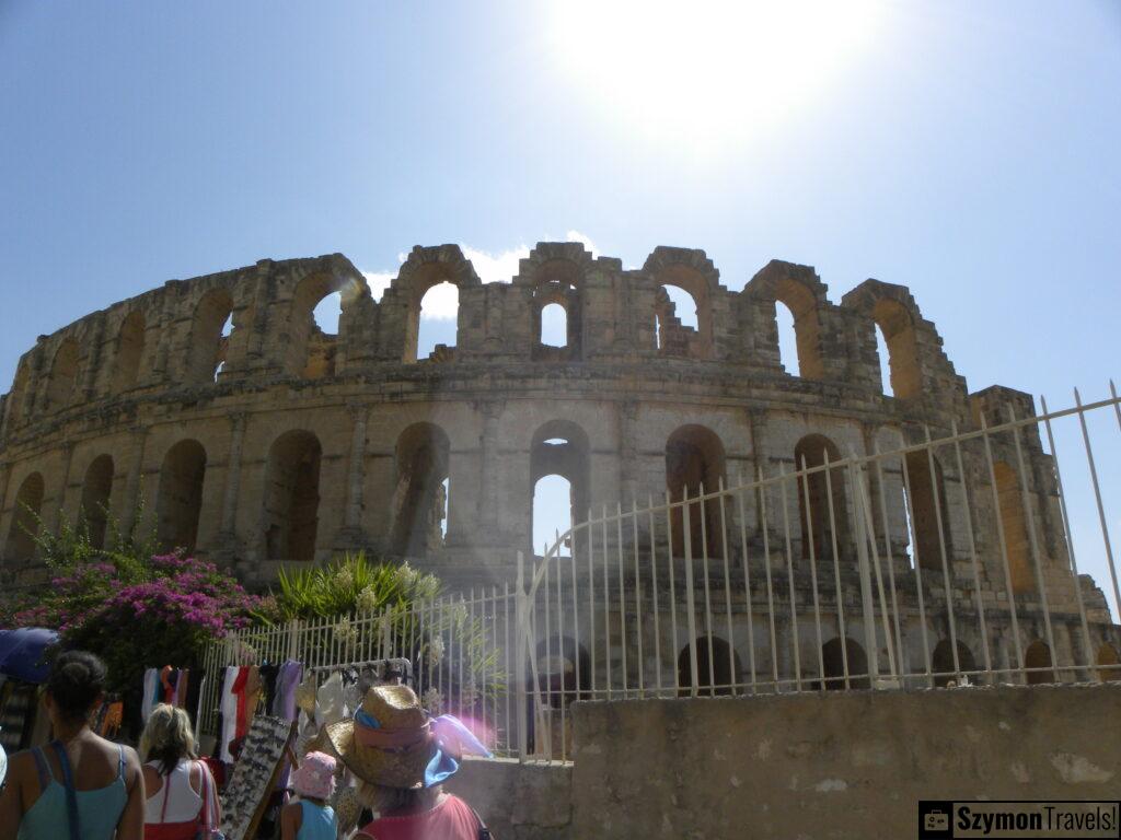 View of the entrance to El Jem, Tunisia