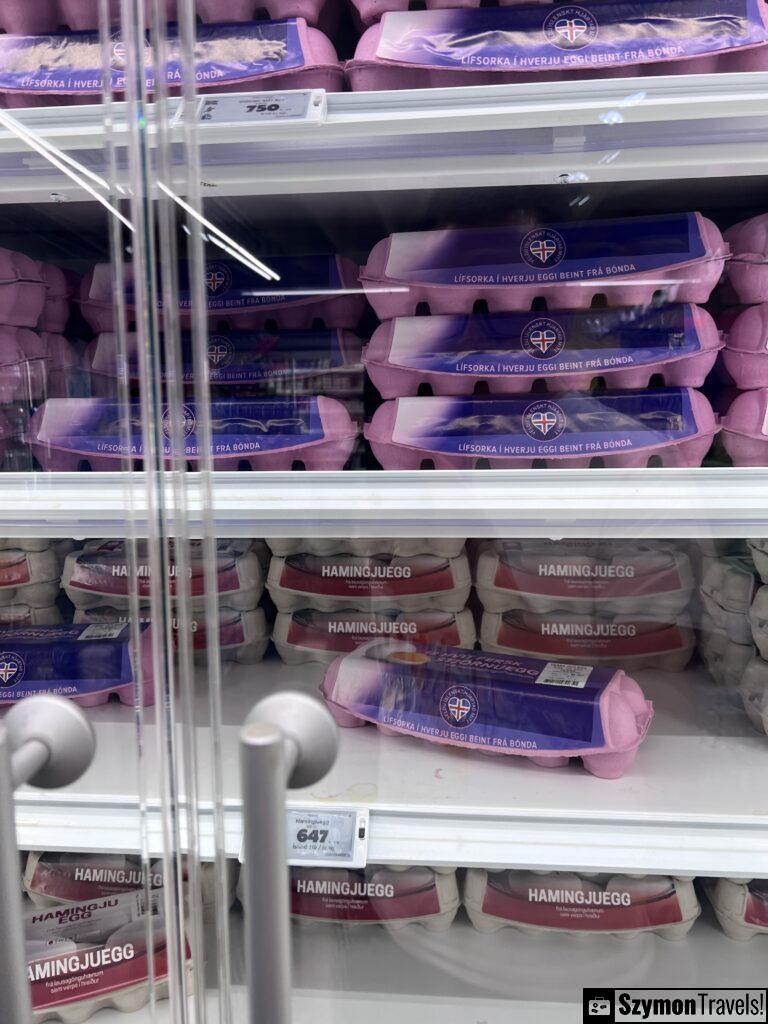 Jajka cena na Islandii Jajka cena na Islandii