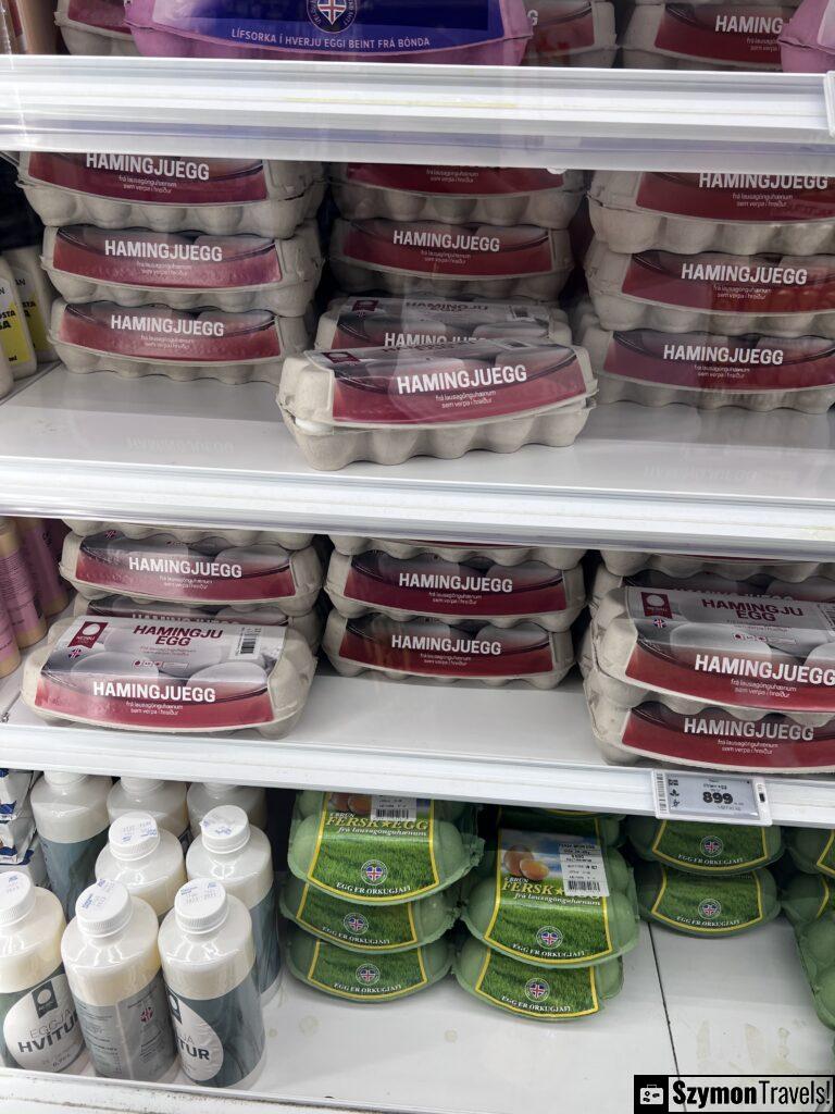 Jajka cena na Islandii Jajka cena na Islandii
