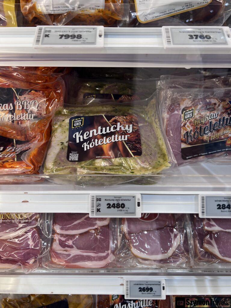Mięsa cena na Islandii Mięsa cena na Islandii