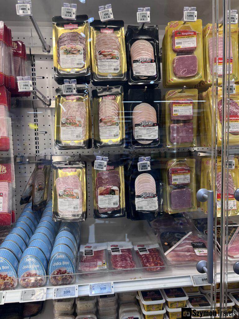 Wędliny cena na Islandii Wędliny cena na Islandii