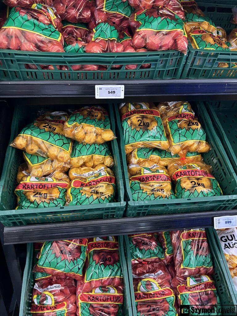 Ziemniaki cena na Islandii Ziemniaki cena na Islandii