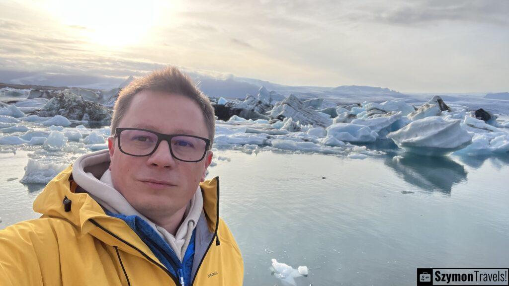 Szymon at Jökulsárlón Glacier Lagoon