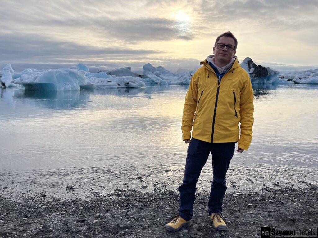 Szymon at Jökulsárlón Glacier Lagoon