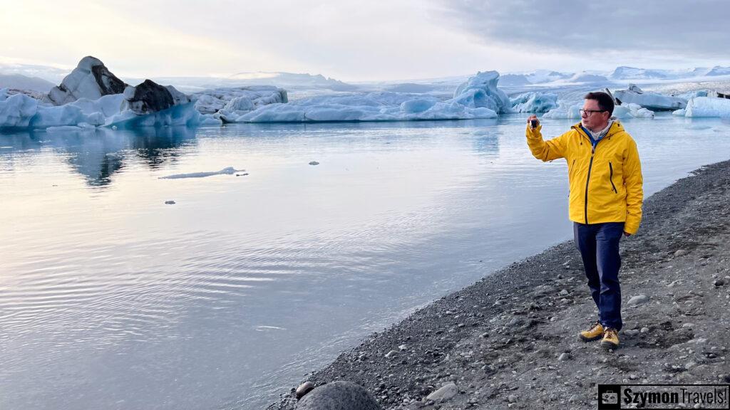 Szymon at Jökulsárlón Glacier Lagoon