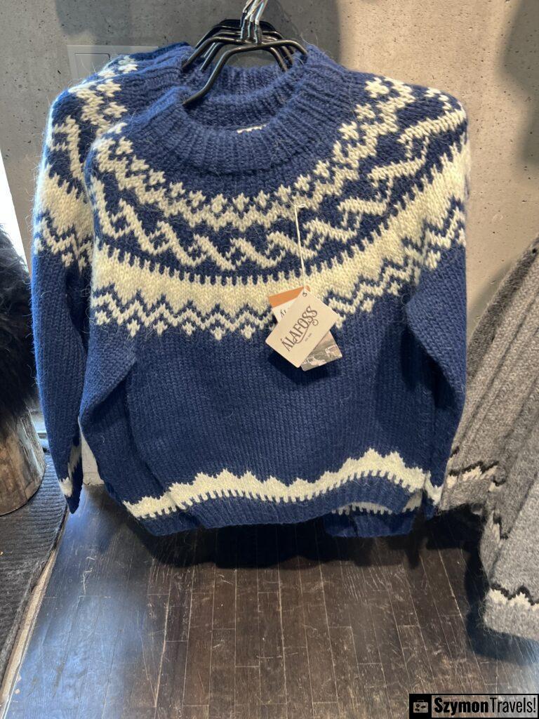 Blue Icelandic sweater