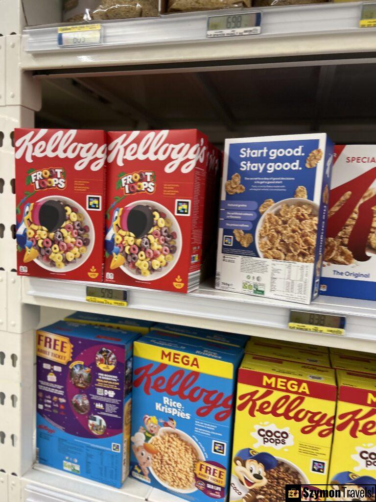 Ceny płatków Kellogg na Islandii Ceny płatków Kellogg na Islandii