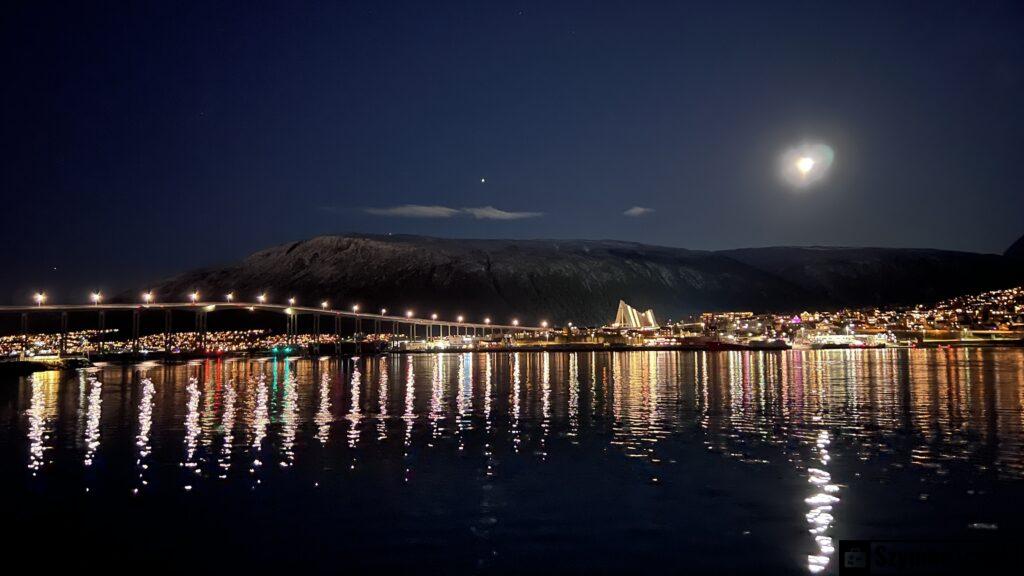 Tromso mainland part at Night 