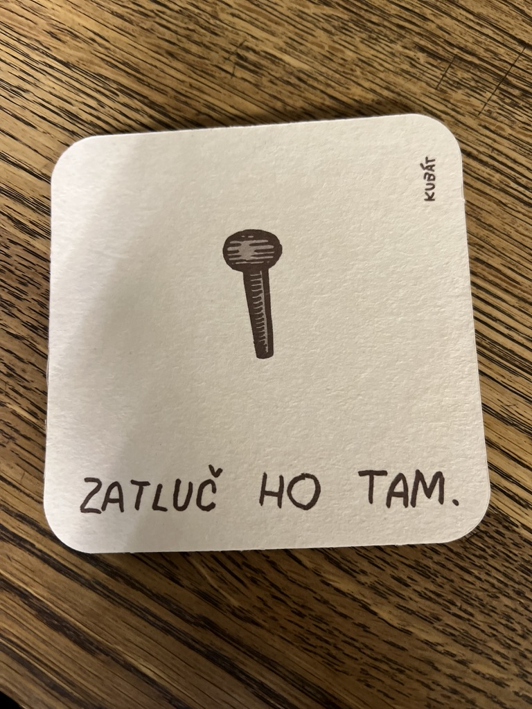 Podkładka pod piwo Lokál U Caipla, Brno, Czechy Podkładka pod piwo Lokál U Caipla, Brno, Czechy