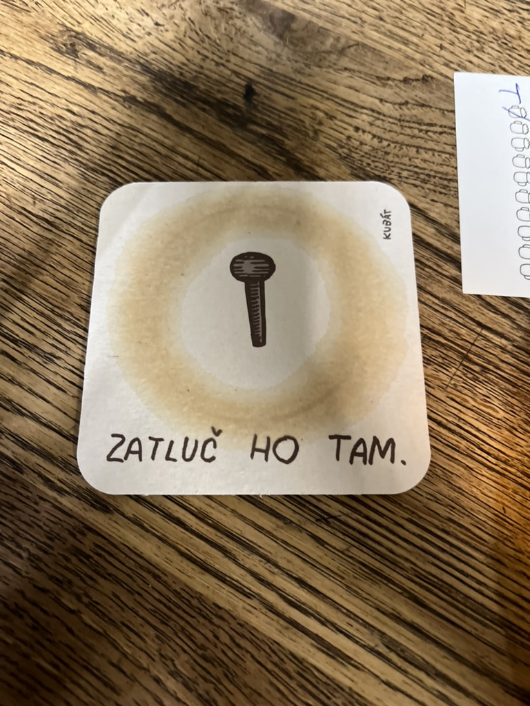 Podkładka pod piwo Lokál U Caipla, Brno, Czechy Podkładka pod piwo Lokál U Caipla, Brno, Czechy