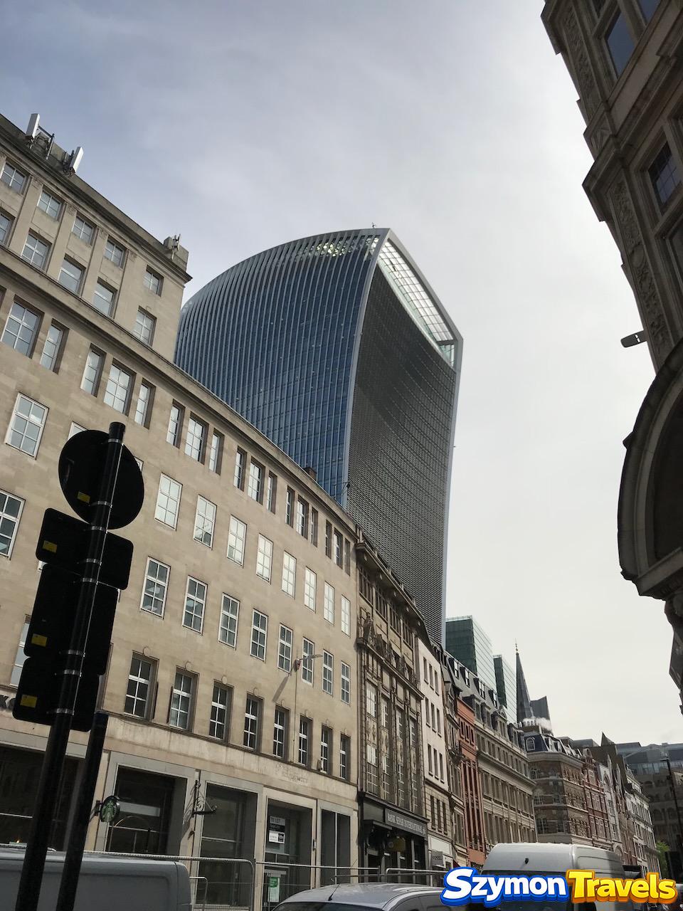 Wieżowiec 20 Fenchurch Street nazywany Walkie Talkie w City of London