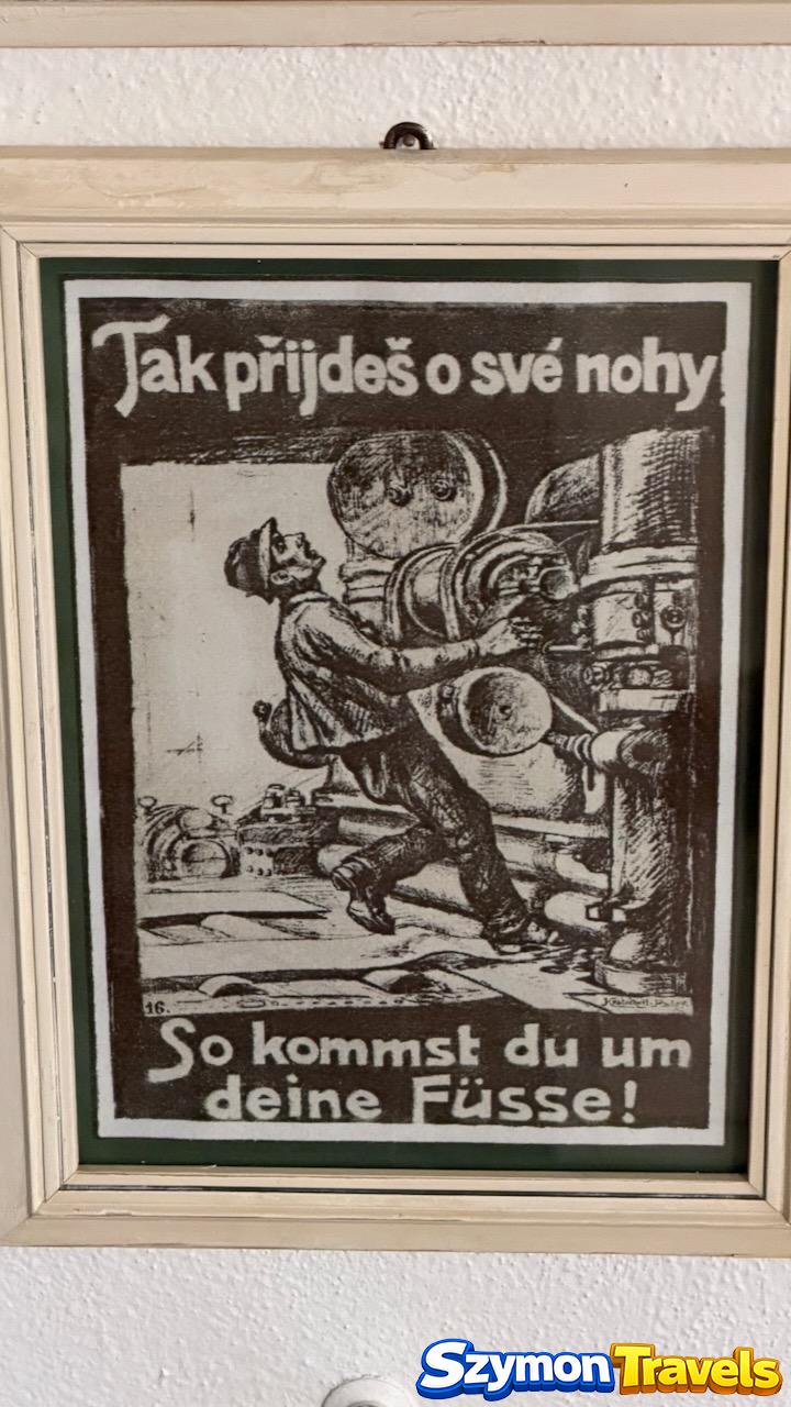 Historyczny plakat BHP Jak stracisz nogi