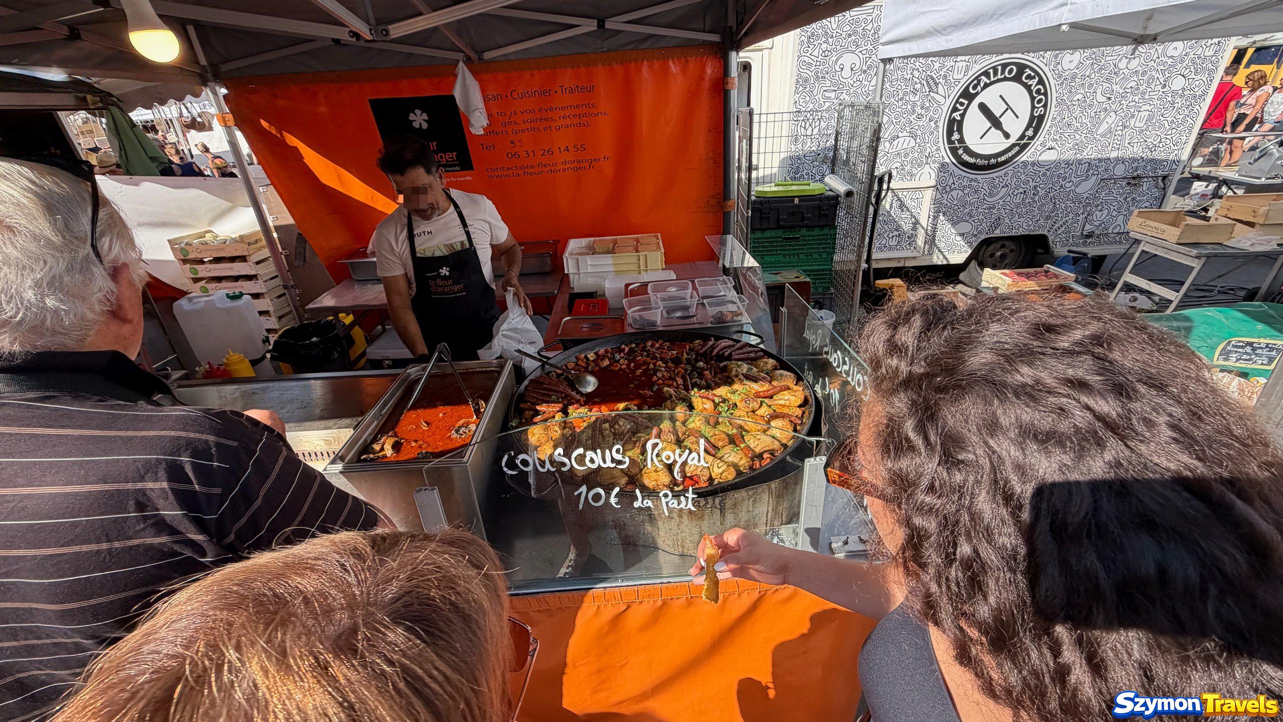 Couscous Royal za 10 euro na targu w Dinan