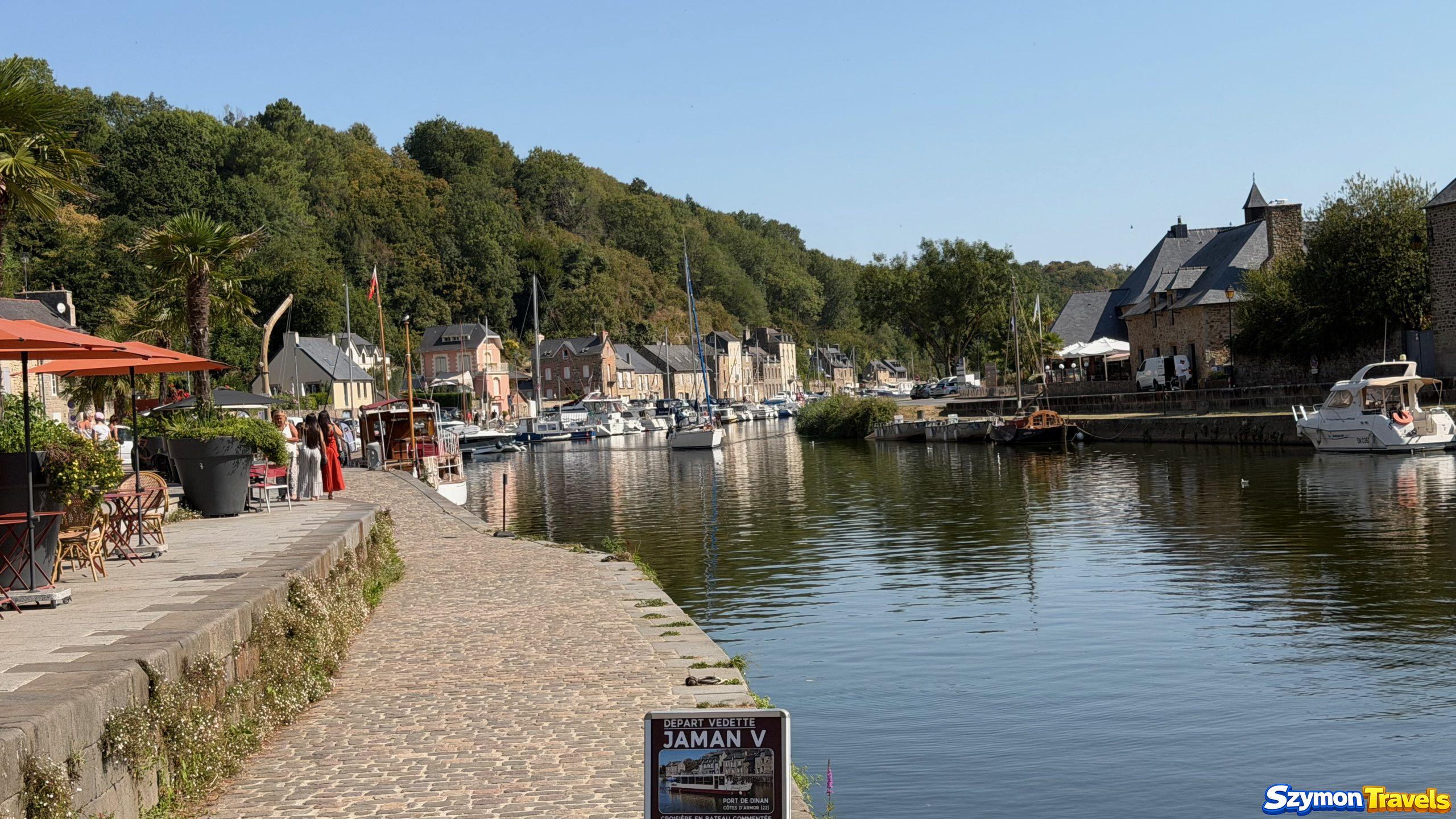 Port w Dinan nad rzeką Rance