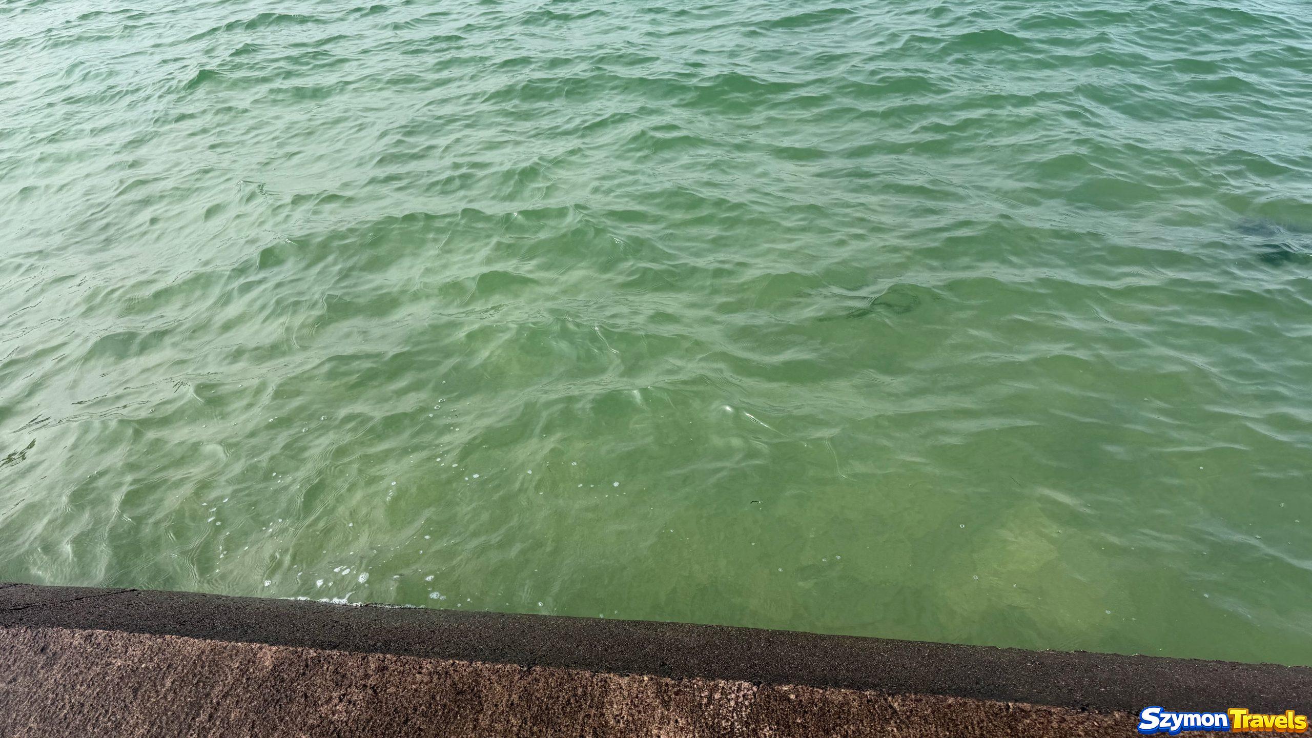 Czysta woda przy brzegu Plage du Pont